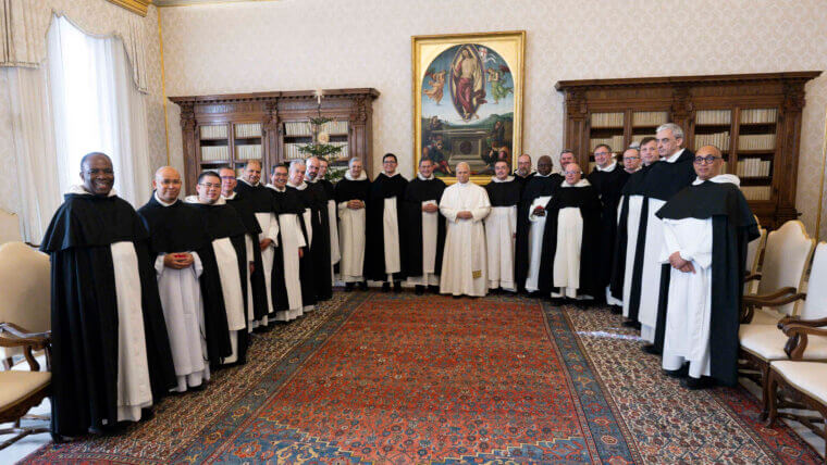 Pope Leo XIV offers Dominican General Curia encouragement and prayer
