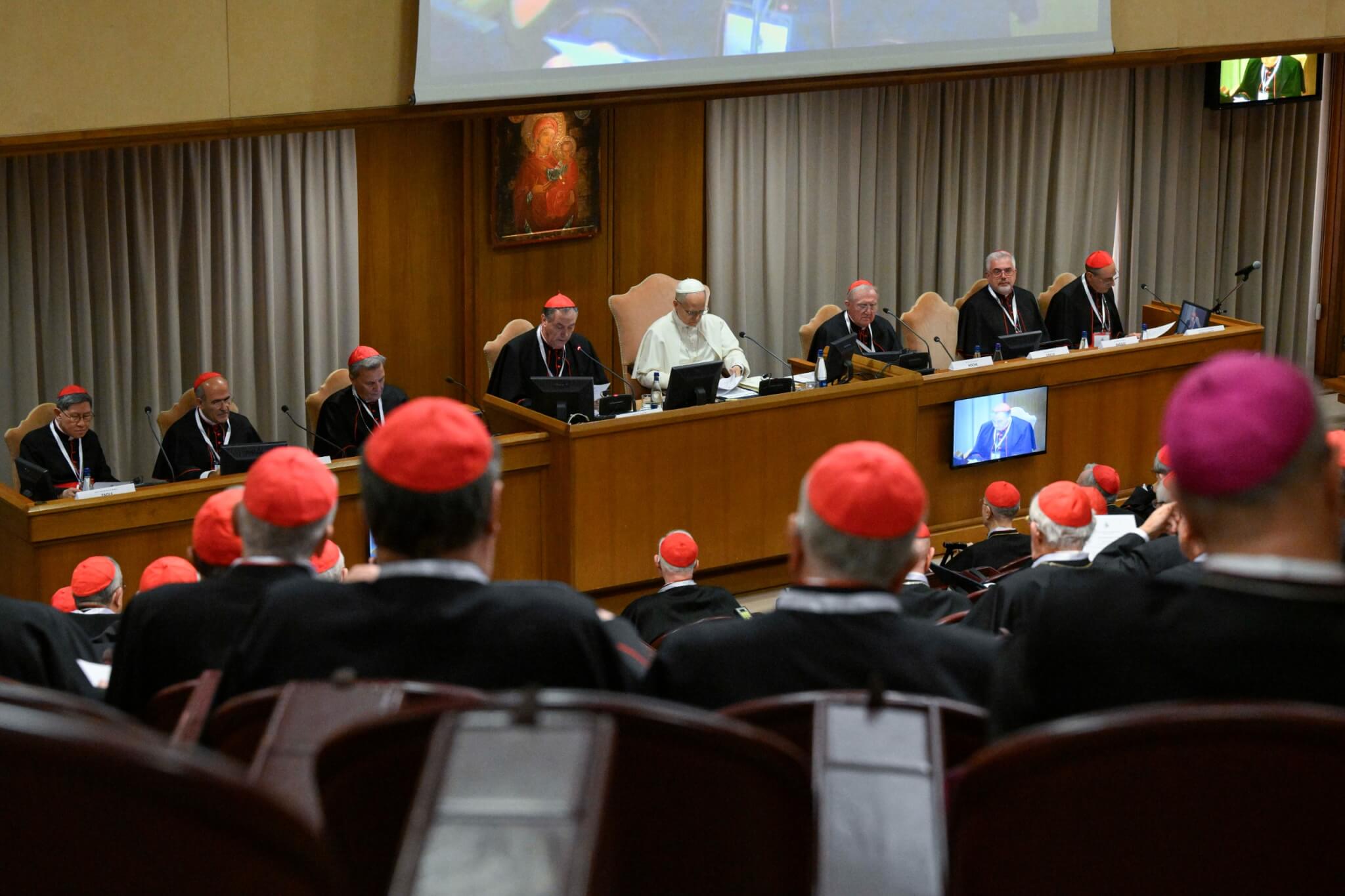 Pope Leo and Cardinals
