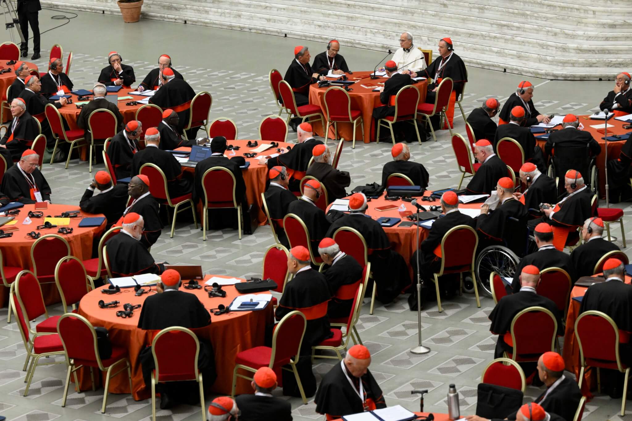 Cardinals in Paul Vi Audience Hall